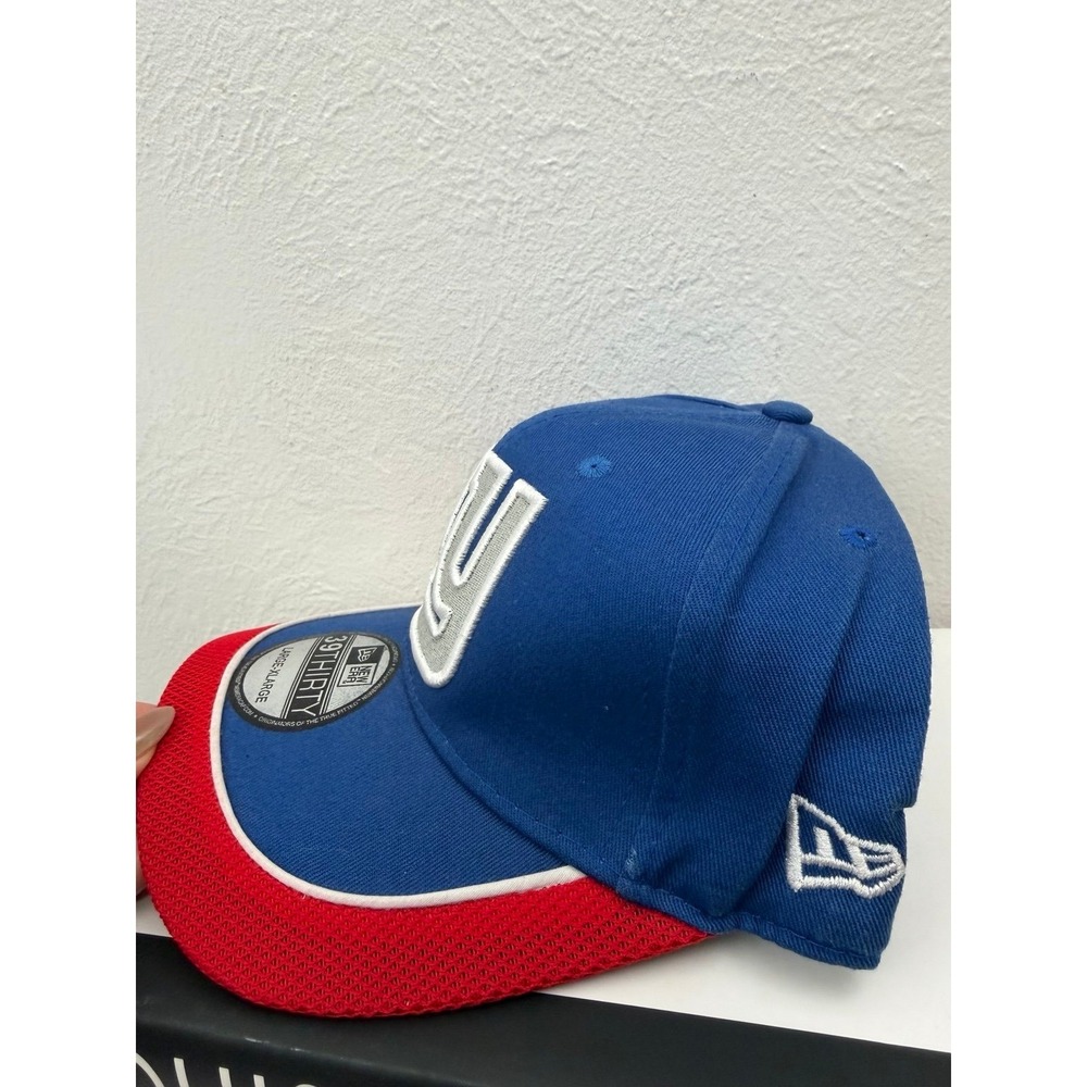 New Era NY Giants 39THIRTY Stretch Fit Hat Blue Red L/XL New - Picture 3 of 8